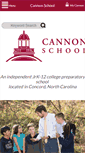 Mobile Screenshot of cannonschool.org