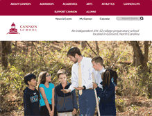 Tablet Screenshot of cannonschool.org